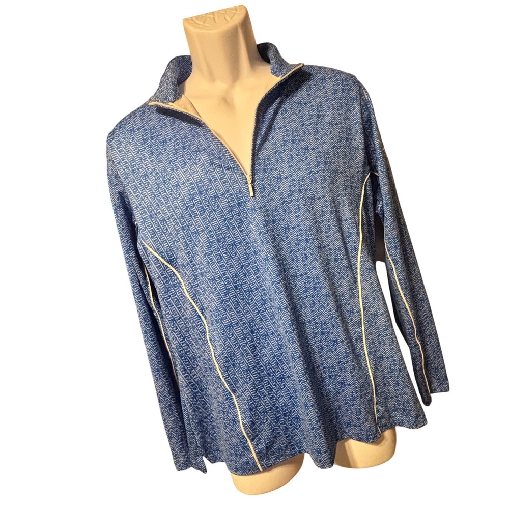 Peter Millar The SeaGate Country‎ Club Pullover Golf Top Blue L